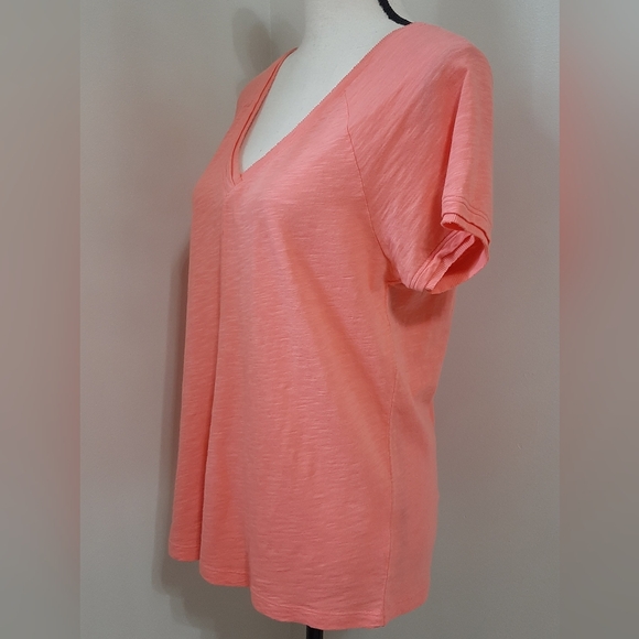 *FINAL SALE* NWT Bobi Double V-Neck Tee - Picture 5 of 7